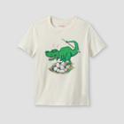 Boys' 'dinosaur Easter Egg Hunter' Graphic Short Sleeve T-shirt - Cat & Jack Cream