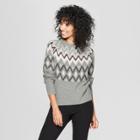 Women's Fair Isle Pullover Sweater - A New Day Gray
