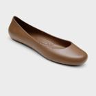 Women's Georgia Sustainable Soft Jelly Ballet Flats - Okabashi Toffee