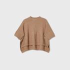Women's Layered Knit Poncho - Universal Thread Rust