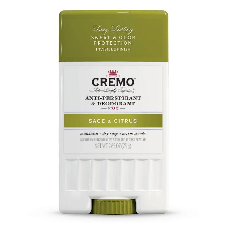 Cremo Antiperspirant & Deodorant Sage & Citrus - 2.6oz, Adult Unisex