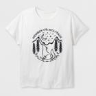 Target Women's Plus Size Short Sleeve 'wolfpack' Graphic T-shirt - Almond Cream