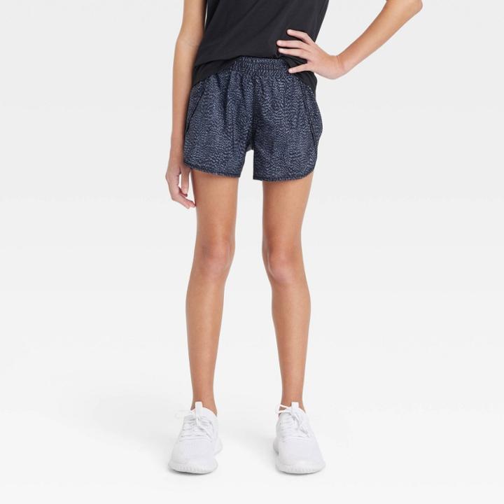 Girls' Run Shorts - All In Motion Onyx Black