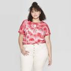 Women's Coca-cola Plus Size Short Sleeve Pop Bottle T-shirt (juniors') - Red