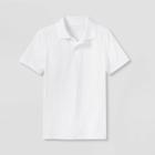 Boys' Short Sleeve Uniform Polo Shirt - Cat & Jack White