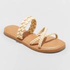 Women's Hilda Braided Strappy Footbed Sandals - Universal Thread Off-white