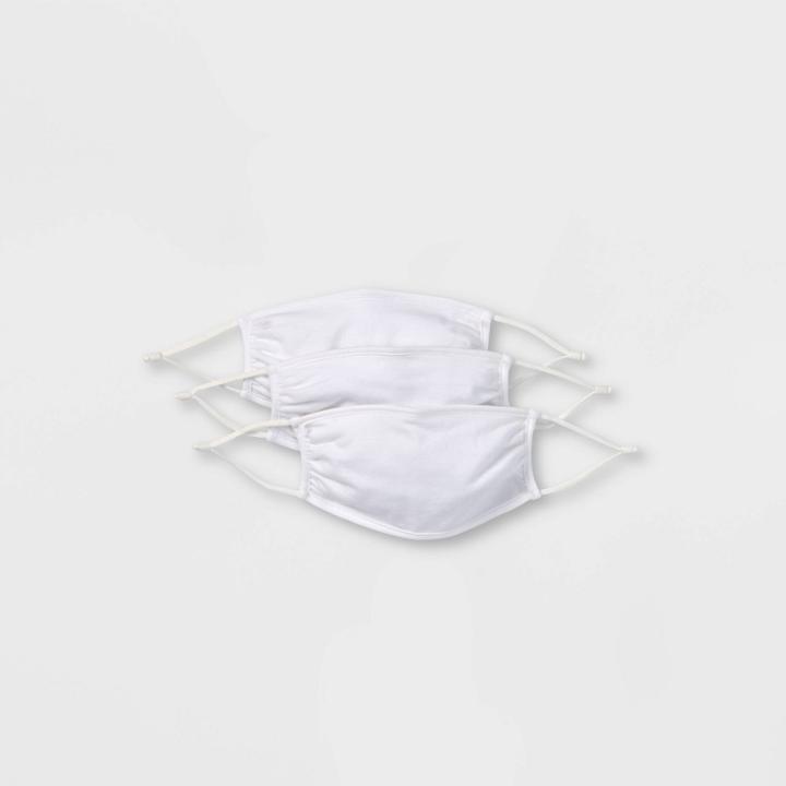Kids' 3pk Masks - Harper & Elliott White