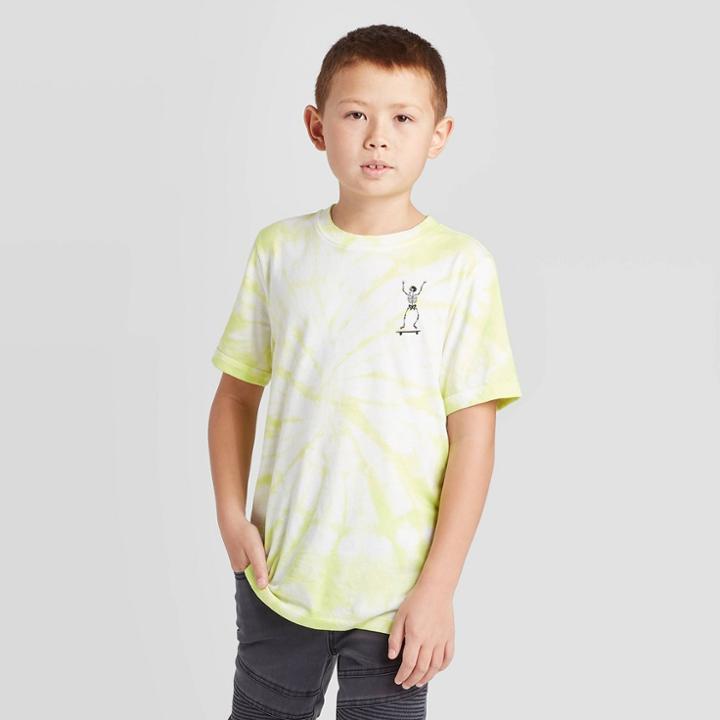 Petiteboys' Tie Dye Short Sleeve T-shirt - Art Class White