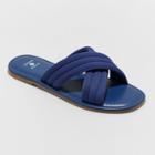 Women's Maxie Crossband Slide Sandals - Shade & Shore Navy Blue
