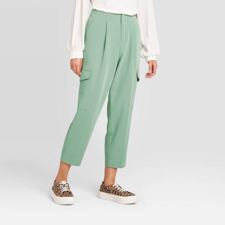 Women's Mid-rise Cargo Pants - Prologue Green
