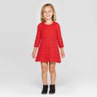 Toddler Girls' Crochet Dress - Cat & Jack Red