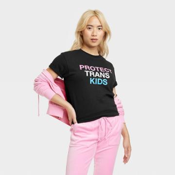 Ph By The Phluid Project Pride Adult Protect Trans Kids Phluid Project Short Sleeve T-shirt - Black