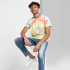 Men's Tie Dye Regular Fit Short Sleeve T-shirt - Original Use Yellow Xs, Men's,