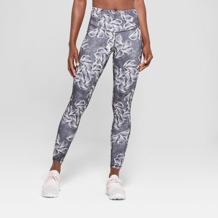 Women's Floral Print Everyday High-waisted Leggings - C9 Champion Dark Grey