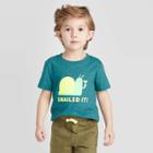 Petitetoddler Boys' Short Sleeve Snail Graphic T-shirt - Cat & Jack Turquoise 12m, Toddler Boy's, Blue