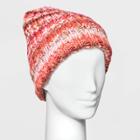Women's Striped Beanie - Wild Fable Pink