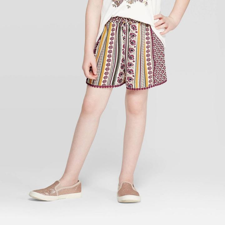 Target Girls' Floral Shorts - Art Class L,