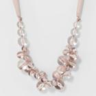 Ribbon Beaded Necklace - A New Day Pink