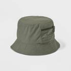 Boys' Bucket Hat With Pocket - Cat & Jack Olive, Green