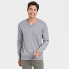 Men's V-neck Pullover - Goodfellow & Co Cement Gray