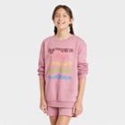 Kids' Oversized Sweatshirt - Art Class Rose Pink