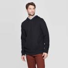 Men's Regular Fit Ultra-soft Fleece Hooded Pullover Sweatshirt - Goodfellow & Co Black