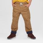Boys' Straight Fit Pull-on Pants - Cat & Jack Brown