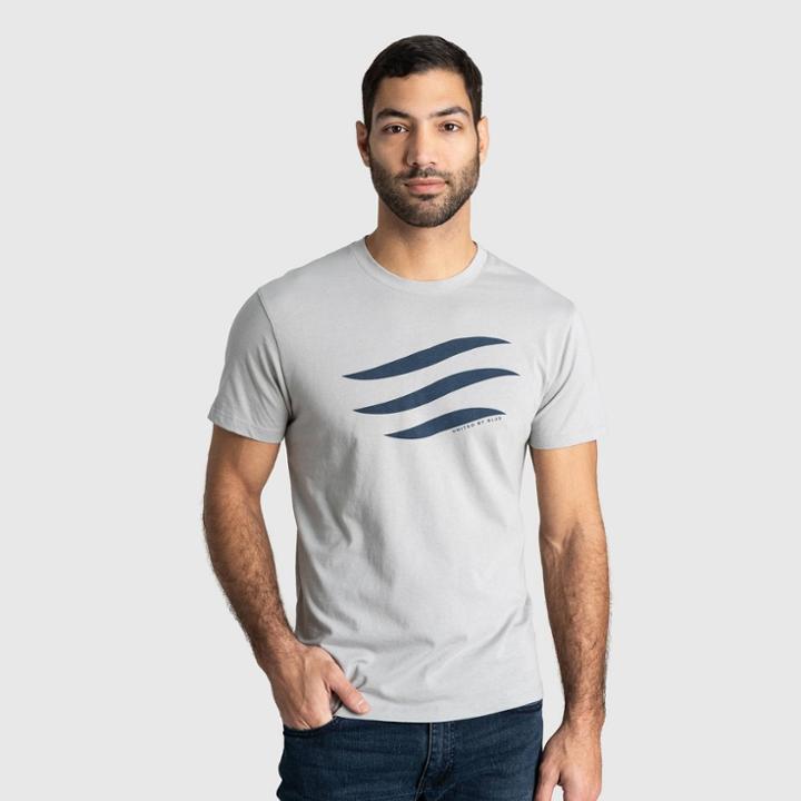 Men's United By Blue Logo Waves Short Sleeve Graphic T-shirt -
