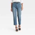 Women's Super-high Rise Vintage Cropped Straight Jeans - Universal Thread Medium Blue