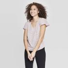 Women's Easy Fit Short Sleeve V-neck T-shirt - A New Day