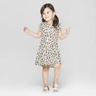 Toddler Girls' Leopard Spot A Line Dress - Cat & Jack Cream 4t, Girl's, White
