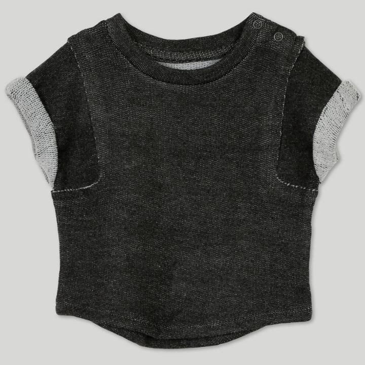 Target Afton Street Baby Boys' French Terry Short Sleeve T-shirt - Gray