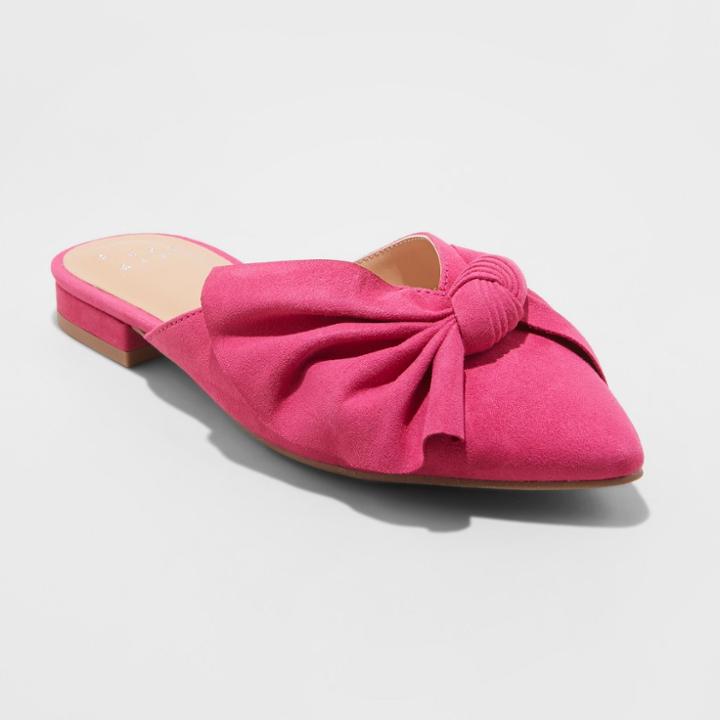 Target Women's Beth Bow Mules - A New Day Pink