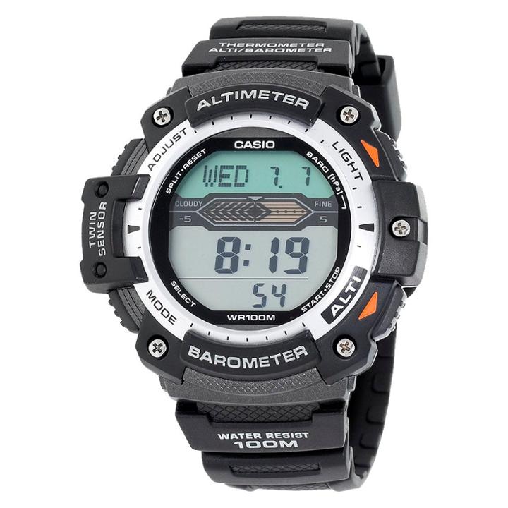 Men's Casio Altimeter Barometer And Thermometer Watch - Black (sgw300h-1avcf)