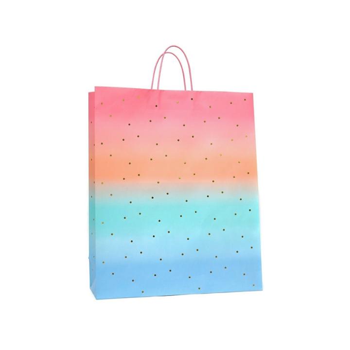 Spritz Extra Large Sunset Gift Bag With Foil Ombre -
