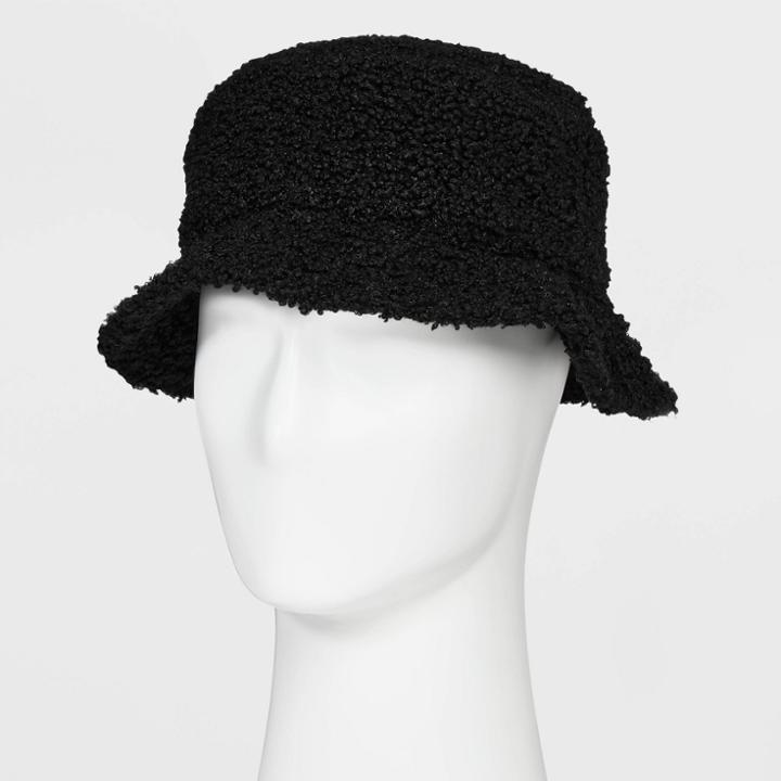 Men's Furry Bucket Hat - Original Use Black