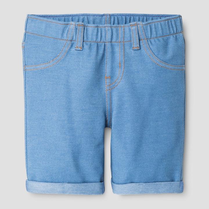 Toddler Girls' Jogger Shorts Cat & Jack - Light Denim