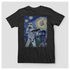 Men's Big & Tall Star Wars Stormtrooper Painting Graphic T-shirt - Black