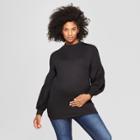 Maternity Voluminous Long Sleeve Top - Isabel Maternity By Ingrid & Isabel Black