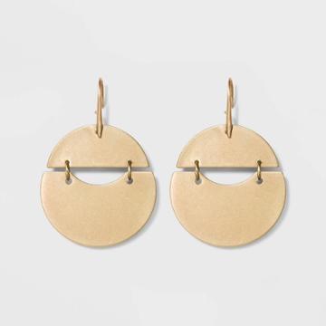 Rounded Shaky Drop Earrings - Universal Thread Gold