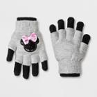 Girls' Minnie Mouse Gloves - Gray