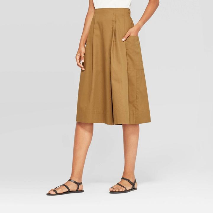 Target Women's Mid-rise Wide Leg Shorts - Prologue Satinwood