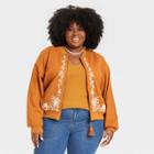 Women's Plus Size Bomber Jacket - Knox Rose Rust