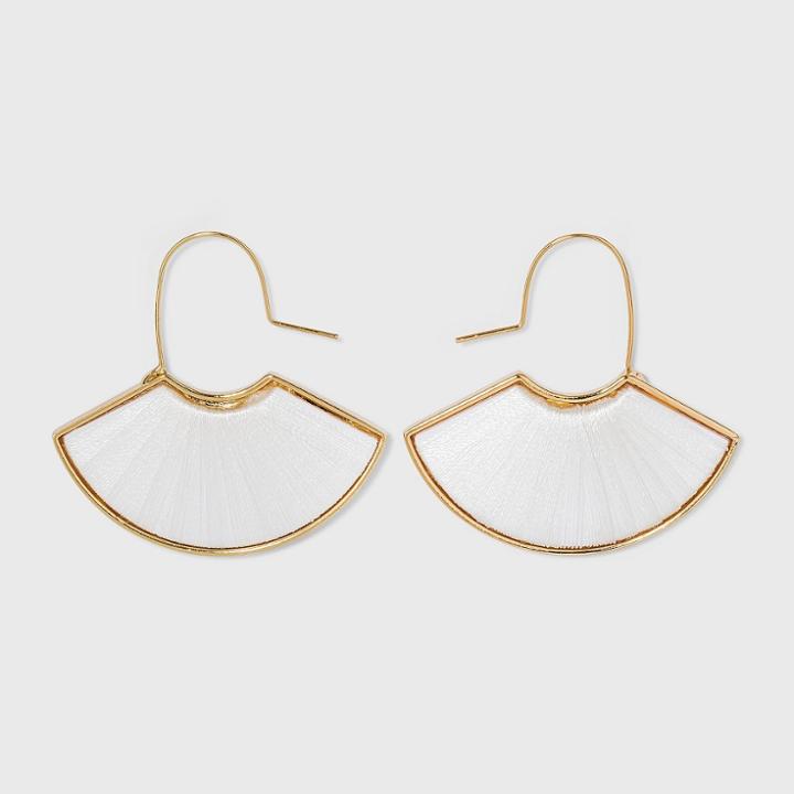 Sugarfix By Baublebar Modern Threader Drop Earrings - White