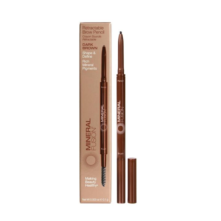 Mineral Fusion Retractable Eyebrow Pencil - Dark Brown
