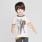 Genuine Kids From Oshkosh Toddler Boys' Short Sleeve Howler Club Graphic T-shirt - Heather Oatmeal