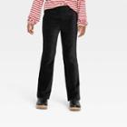 Girls' Rib Velour Flare Pants - Cat & Jack Black