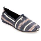 Women's Mad Love Lydia Stripe Print Sneakers - Navy