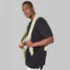 Men's Big & Tall Short Sleeve Long Line T-shirt - Original Use Black