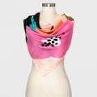 Women's Grounded Square Scarf - A New Day Blush, Chambray
